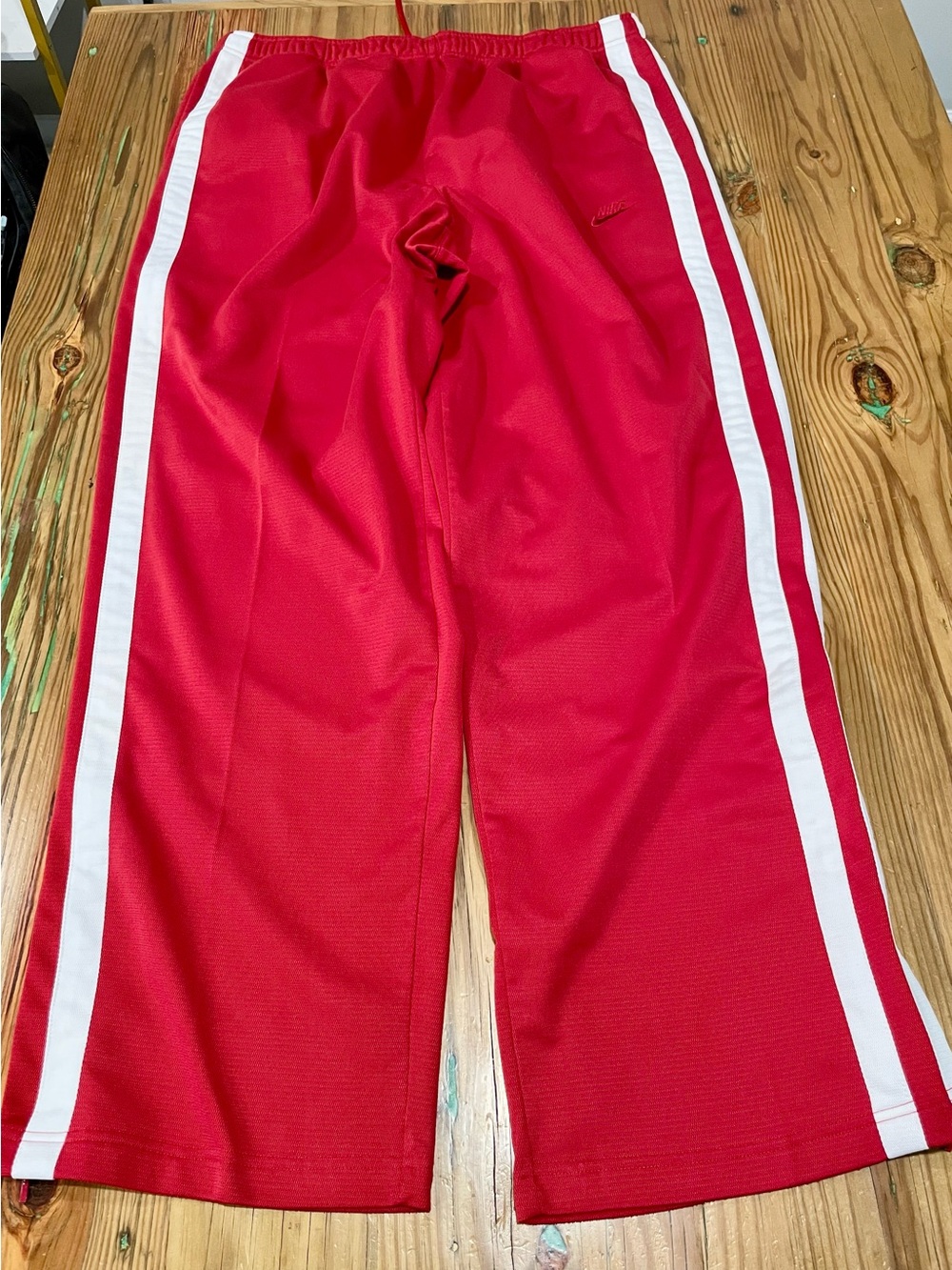 VTG Nike Tracksuit Mens 3XL Red White Sweatsuit Argyle Trim Y2K 90s Track Set - Picture 11 of 14